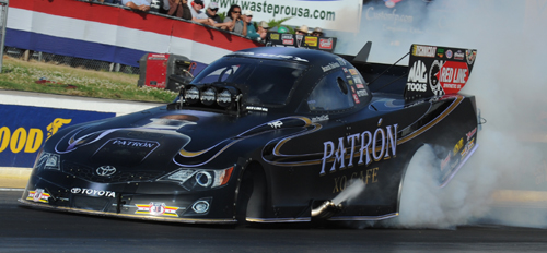 Alexis DeJoria qualified #1 for the first time in her FC career hitting a track record: 4.012 secs.