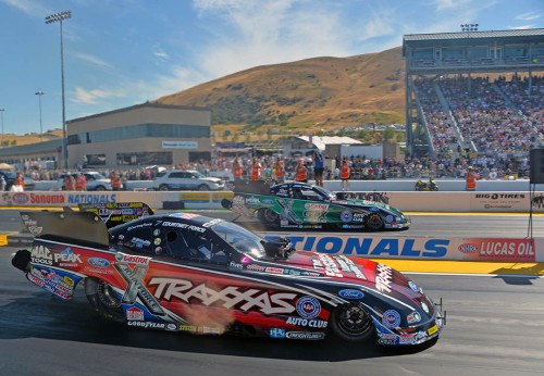 (For the second time in two races on the NHRA Western Swing - the Funny Car final was all JFR.)