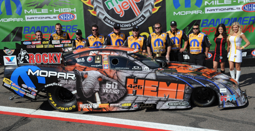 Matt Hagan's "50th Anniversary Hemi" was one of the most talked about cars at Denver
