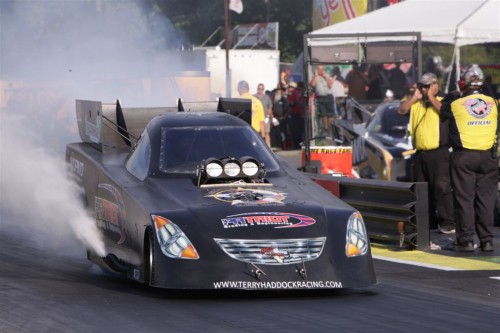 (Independent home state racer Terry Haddock qualified with a decent 4.19, but lost first round.)