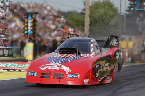 (One of John Force's ex teammates from year's past - Gary Densham - advanced to the FC Final)