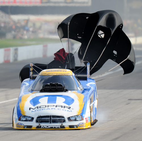 (Matt Hagan qualified #1 with a track record 3.998 secs)