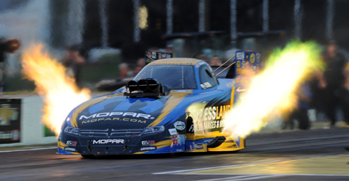 (Defending World Champ Matt Hagan set top speed at 319.37 mph)