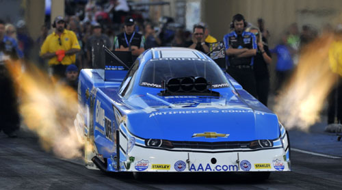 (John Force qualified #1 and set low ET)
