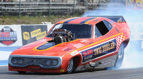 Local favorite Tim Boychuk drove the Twig Zeigler Plymouth at Edmonton - and finished in the semi final round.