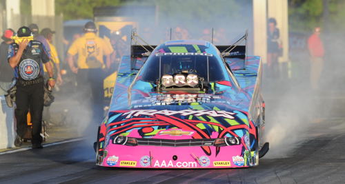 (Courtney Force finished in the "final four" and with that sits on top of the 2016 points chase)