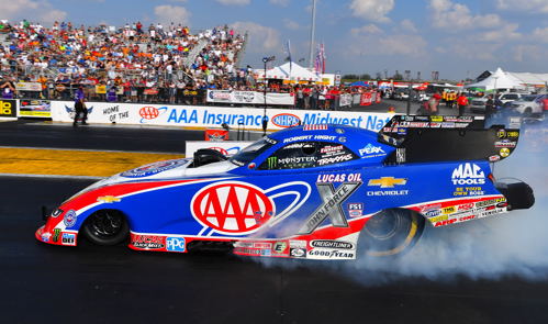 (While qualifying #1 - Robert Hight set both low ET and top speed for the event)