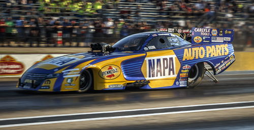 (Ron Capps appeared in his milestone 100th career NHRA final round(