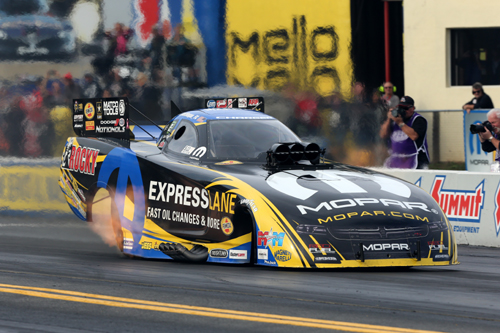 (Matt Hagan roared to an amazing 333.99 mph - which was top speed of the event overall!)